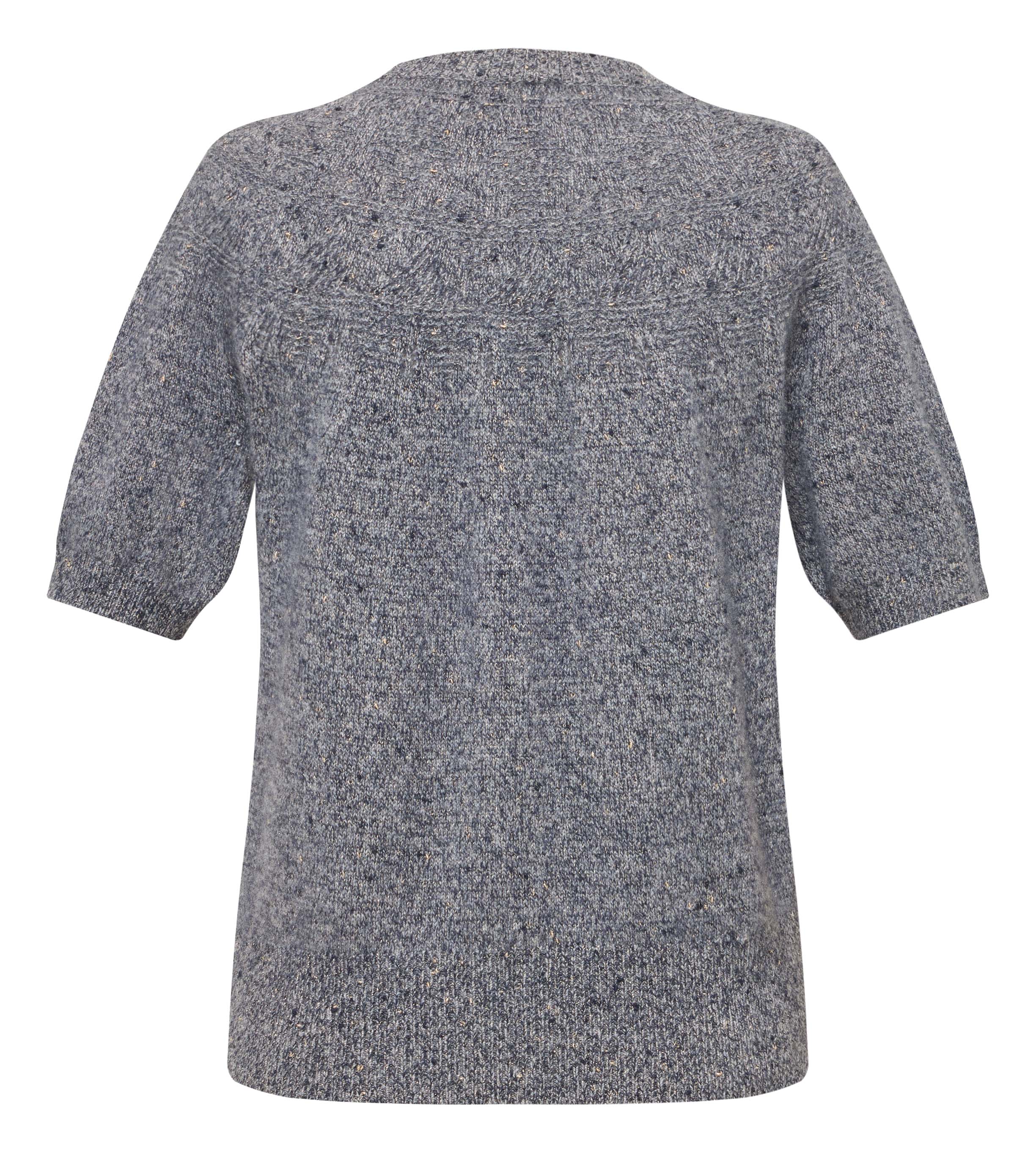 YAYING Cashmere Short-Sleeve Knit Top
