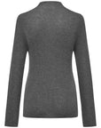 YAYING Mock-Neck Cable-Knit Cashmere-Silk Top