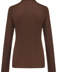 YAYING Mock-Neck Cable-Knit Cashmere-Silk Top