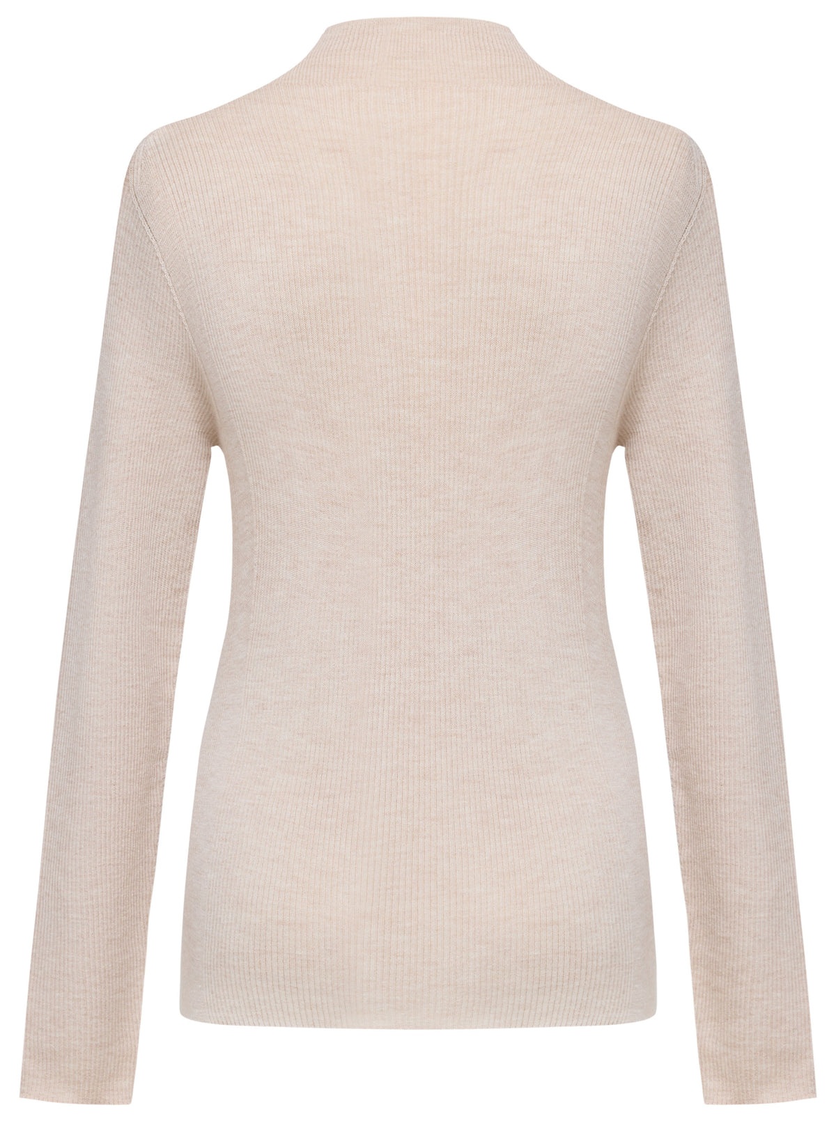 YAYING Mock-Neck Cable-Knit Cashmere-Silk Top