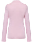 YAYING Mock-Neck Cable-Knit Cashmere-Silk Top