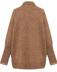 YAYING Golden Cashmere Sweater Cardigan