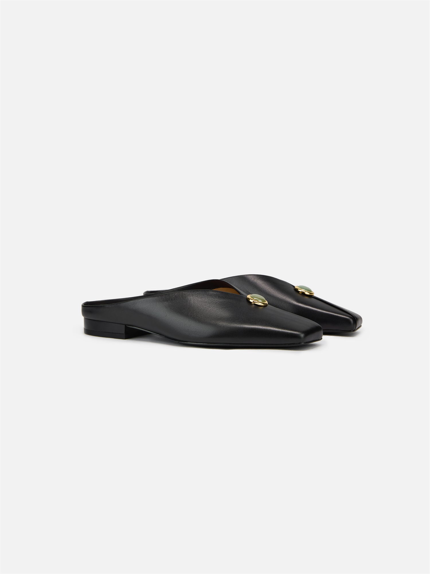 EP YAYING Peony Jade Square-Toe Slides EPKPLXU01AH