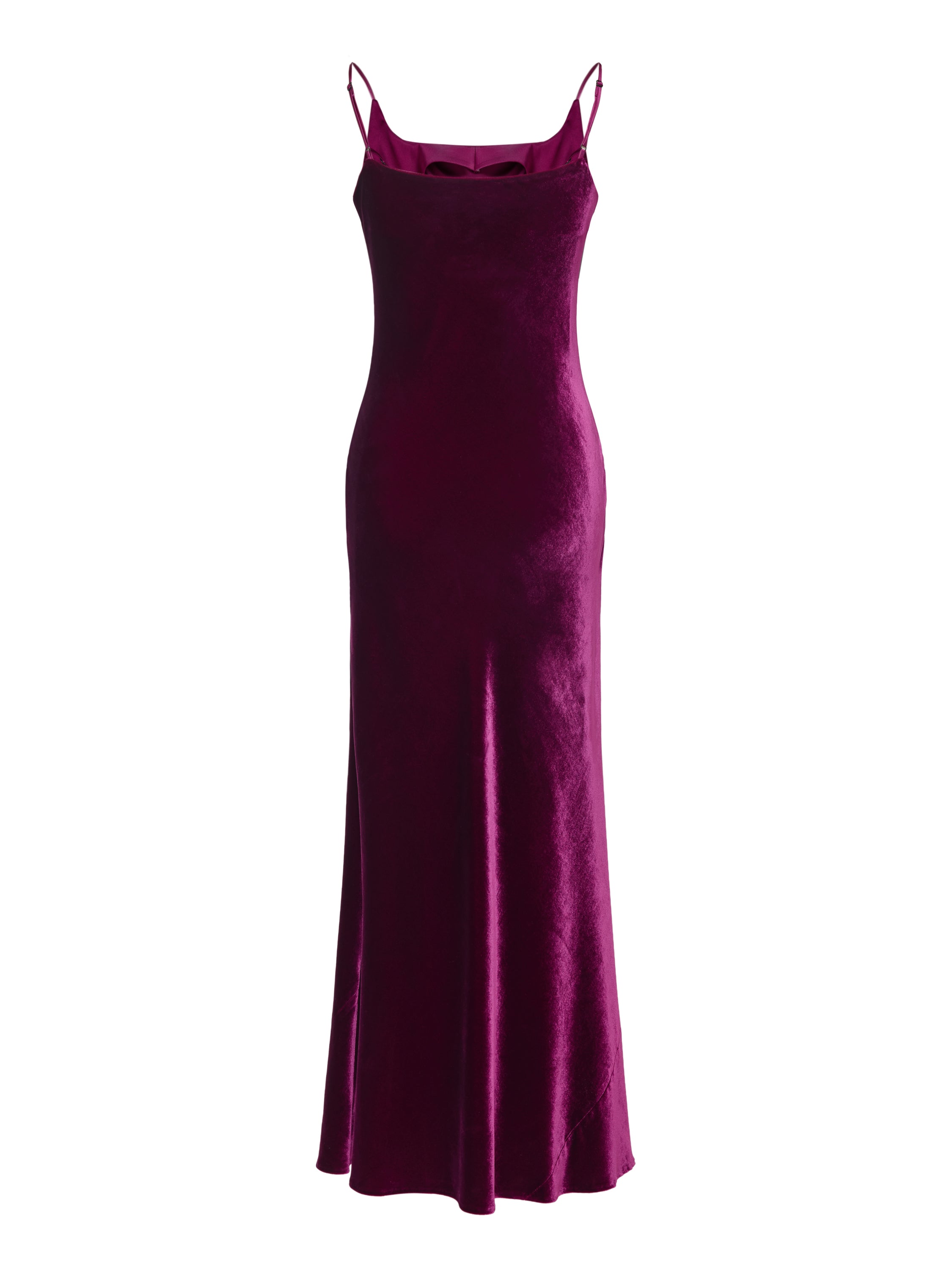 EP YAYING Blue Label Wine Red Slip Dress