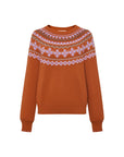 EP YAYING Wool-Cashmere Fair Isle Sweater