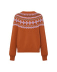 EP YAYING Wool-Cashmere Fair Isle Sweater