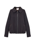 EP YAYING Wool-Yak Down Lapel Brown Jacket