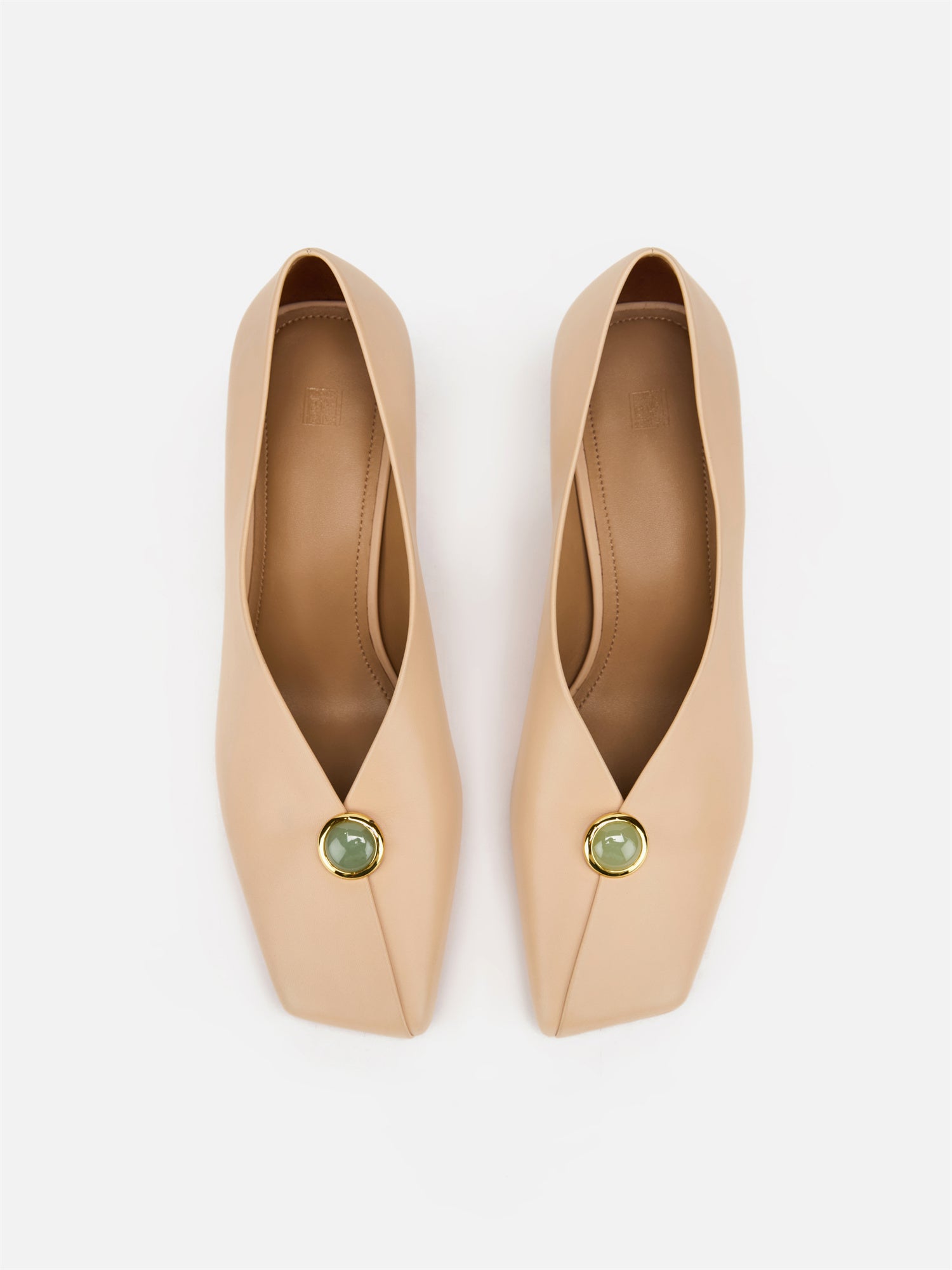 EP YAYING Peony Jade Square-Toed High Heels EPKPLXL01AF