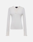 EP YAYING Blue Label V-Neck Base Layer Top
