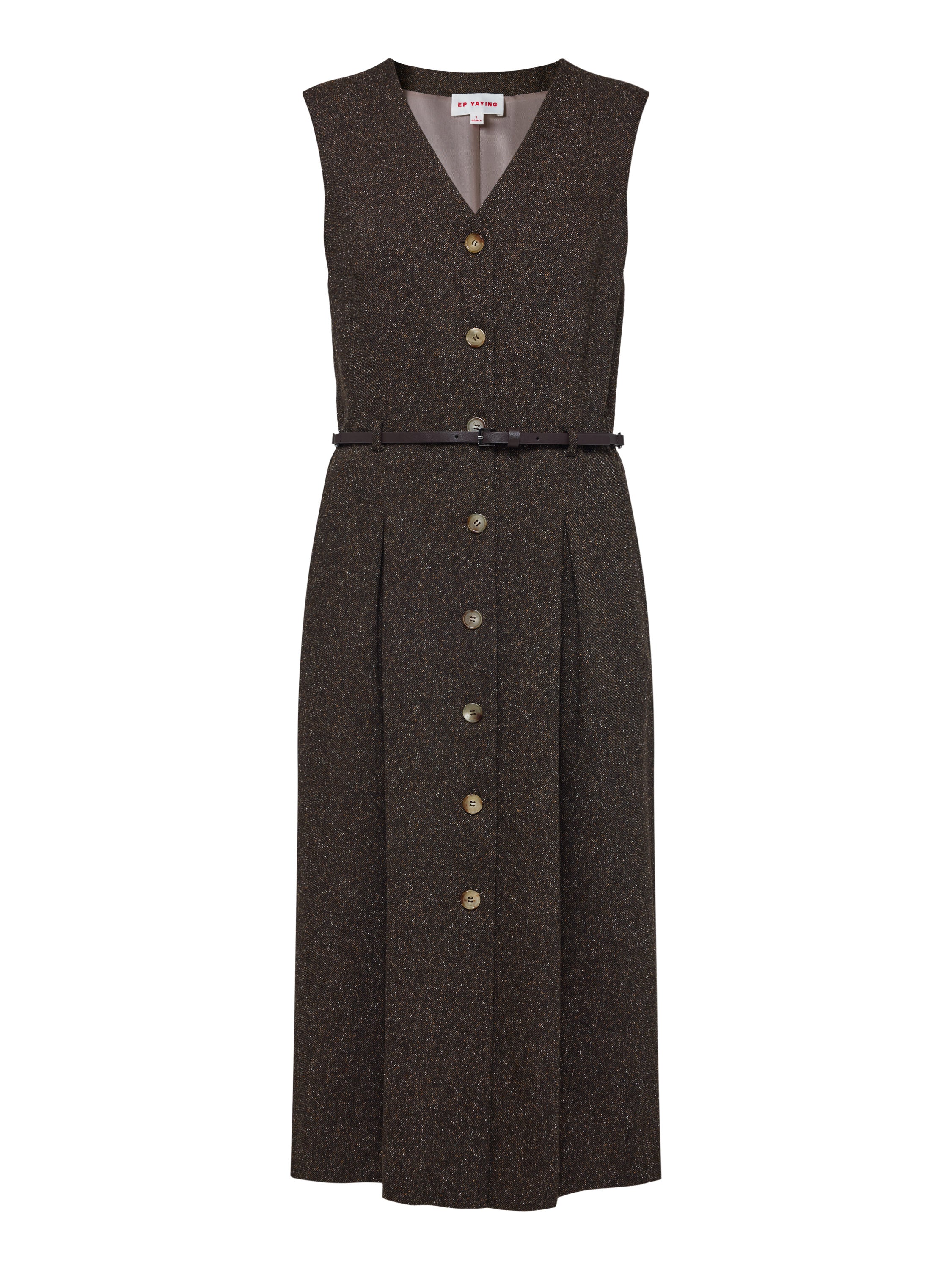 EP YAYING Wool Blend Vest Dress
