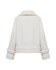 EP YAYING Wool-Cashmere Tweed Short Coat