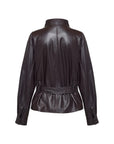 EP YAYING Sleek Modern Fitted Leather Jacket