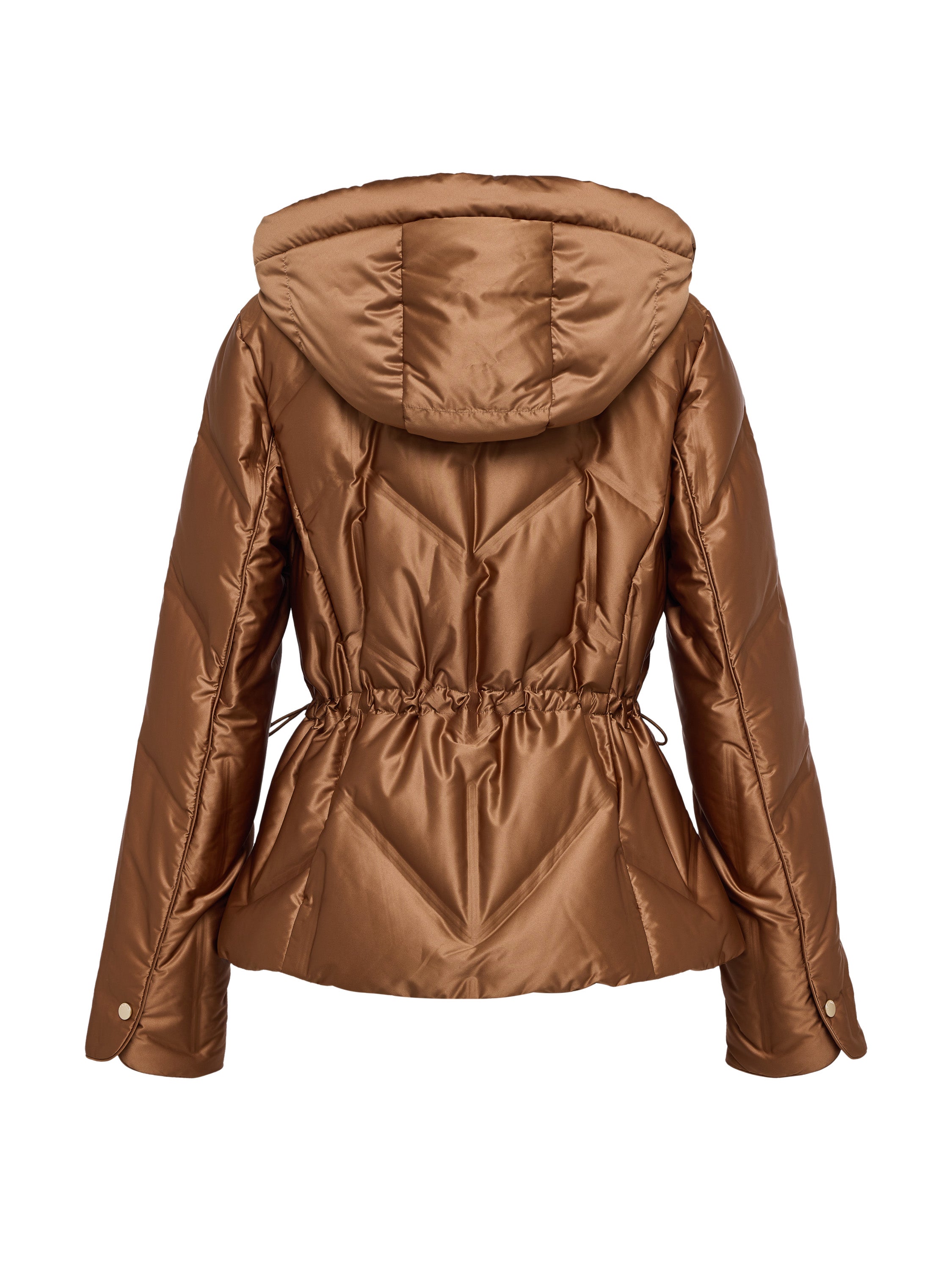 EP YAYING Brown Fitted Puffer Jacket