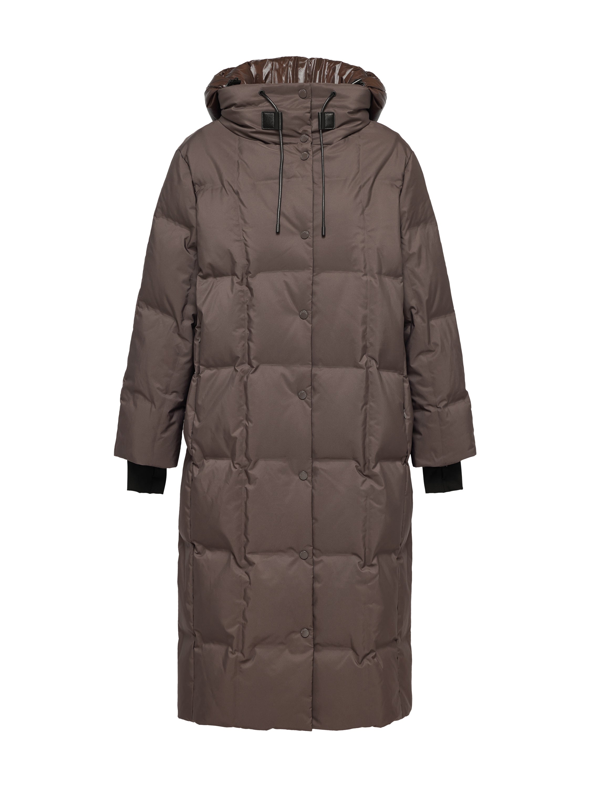 YAYING Brown Long Down Coat