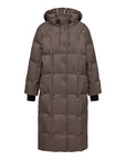 YAYING Brown Long Down Coat