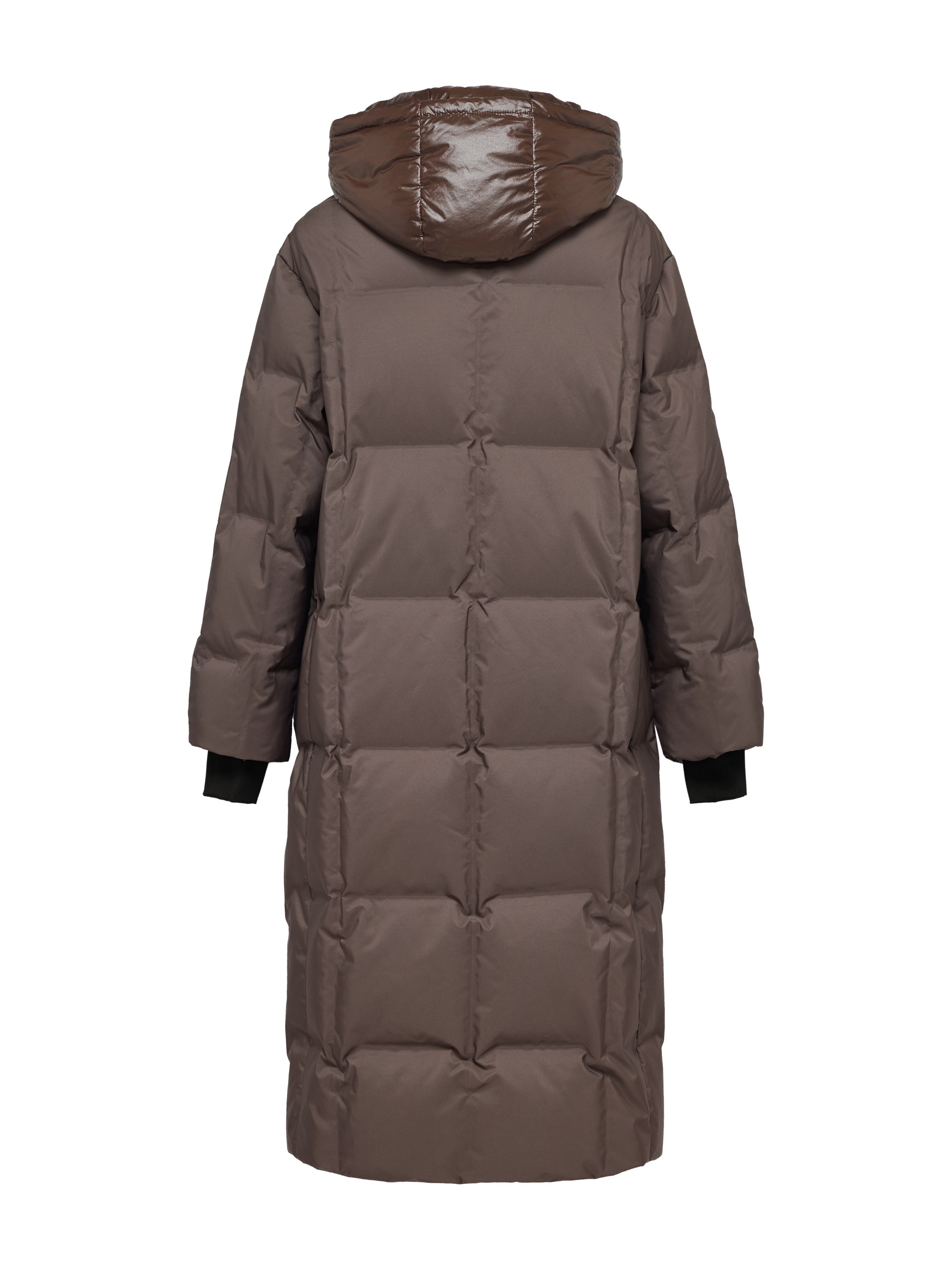YAYING Brown Long Down Coat