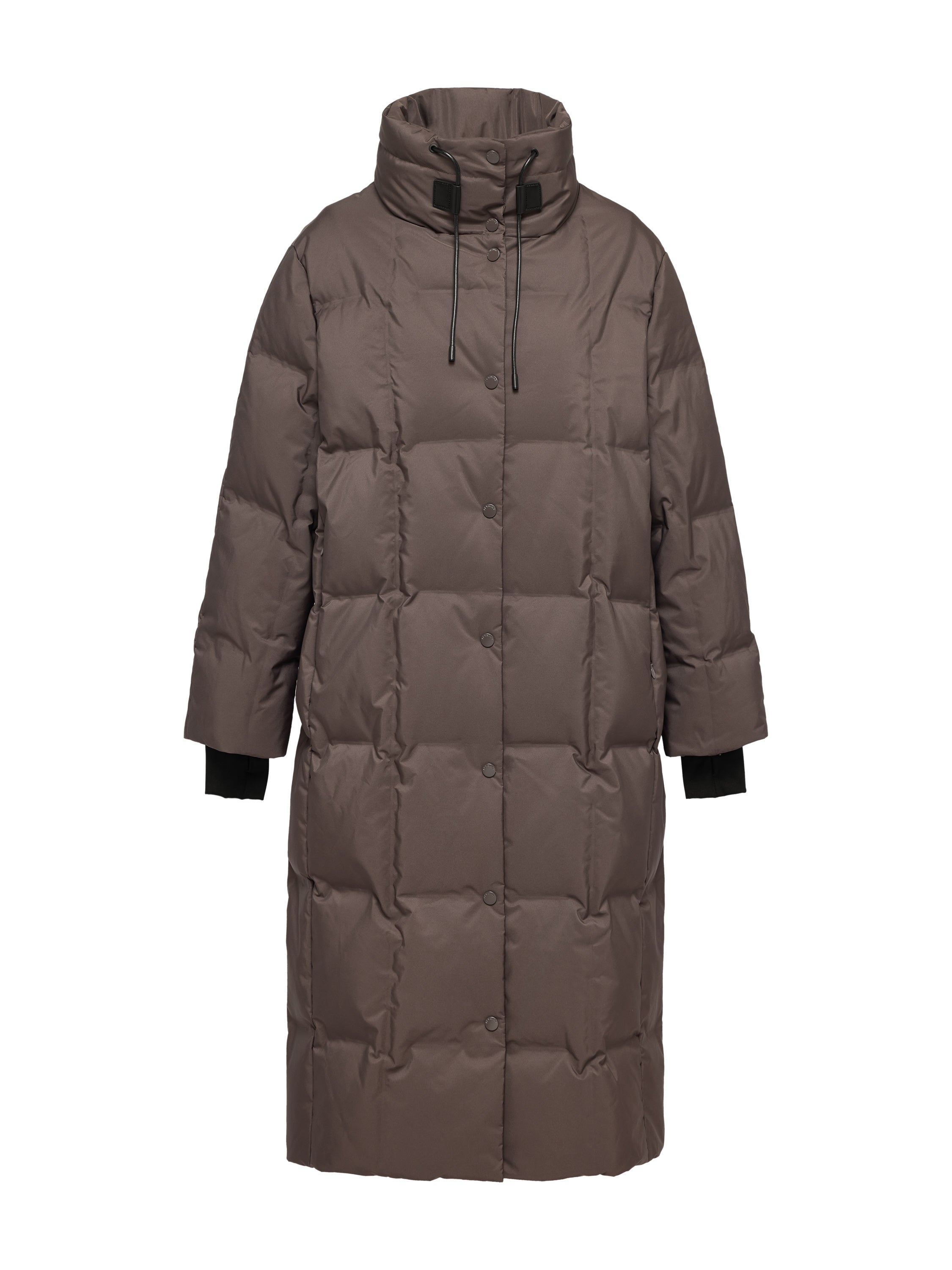 YAYING Brown Long Down Coat