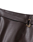 YAYING Faux Leather Skirt EPIIP3120BK
