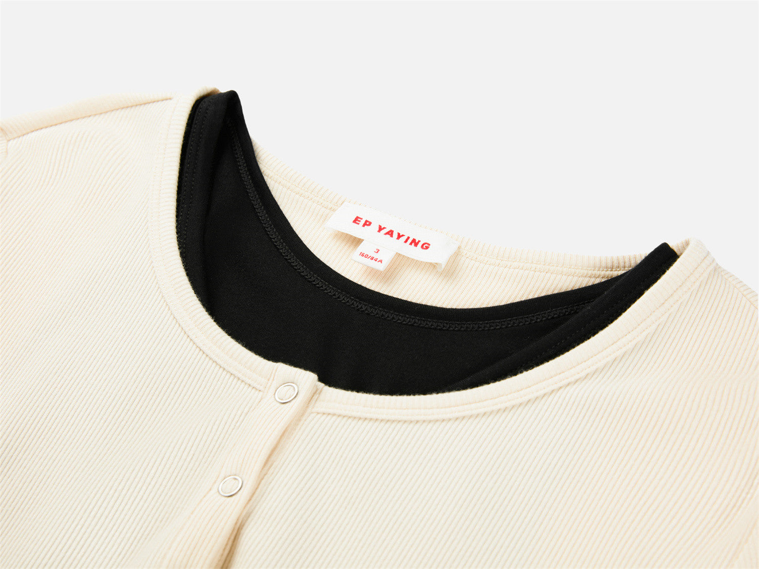 EP YAYING Slim-Fit Knit Base Layer Top EGKAS5507AM