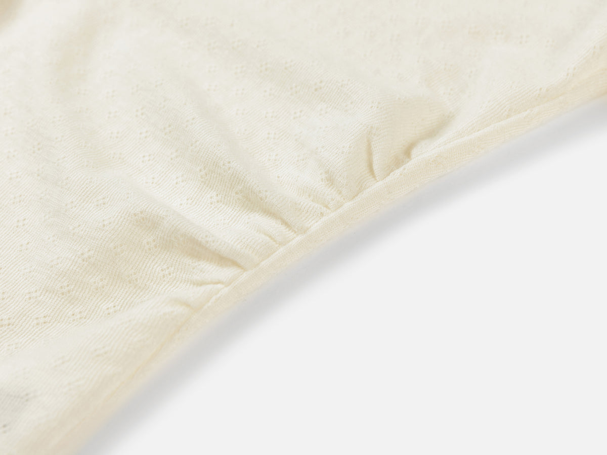 EP YAYING Petal-Collar Soft Wool Knit Sweater