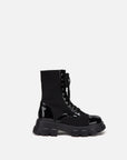 EP YAYING Knit Patchwork Martin Boots