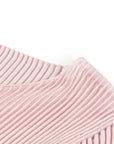 YAYING vertical striped crew neck short-sleeved knit sweater