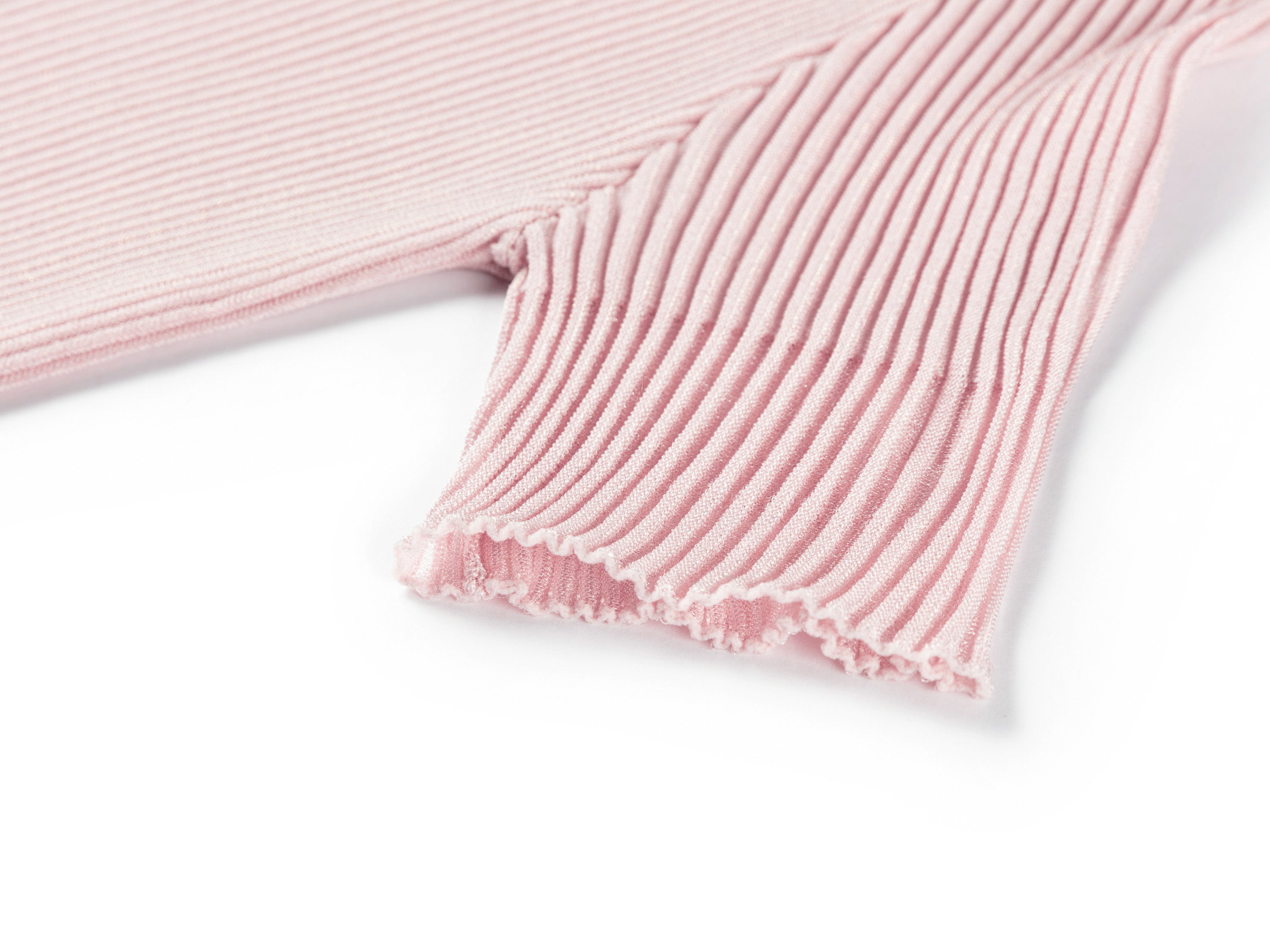 YAYING vertical striped crew neck short-sleeved knit sweater