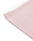 YAYING vertical striped crew neck short-sleeved knit sweater