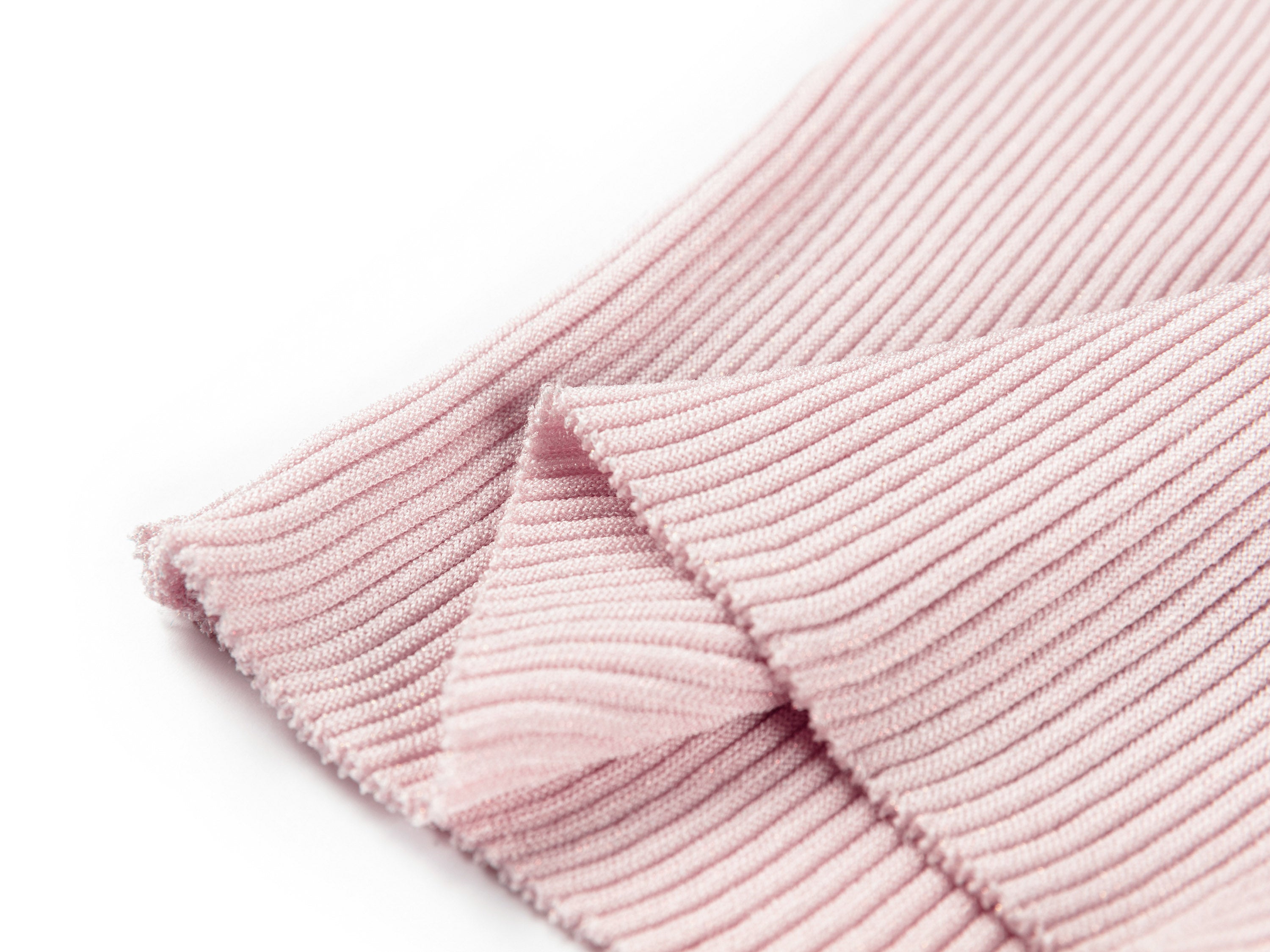YAYING vertical striped crew neck short-sleeved knit sweater