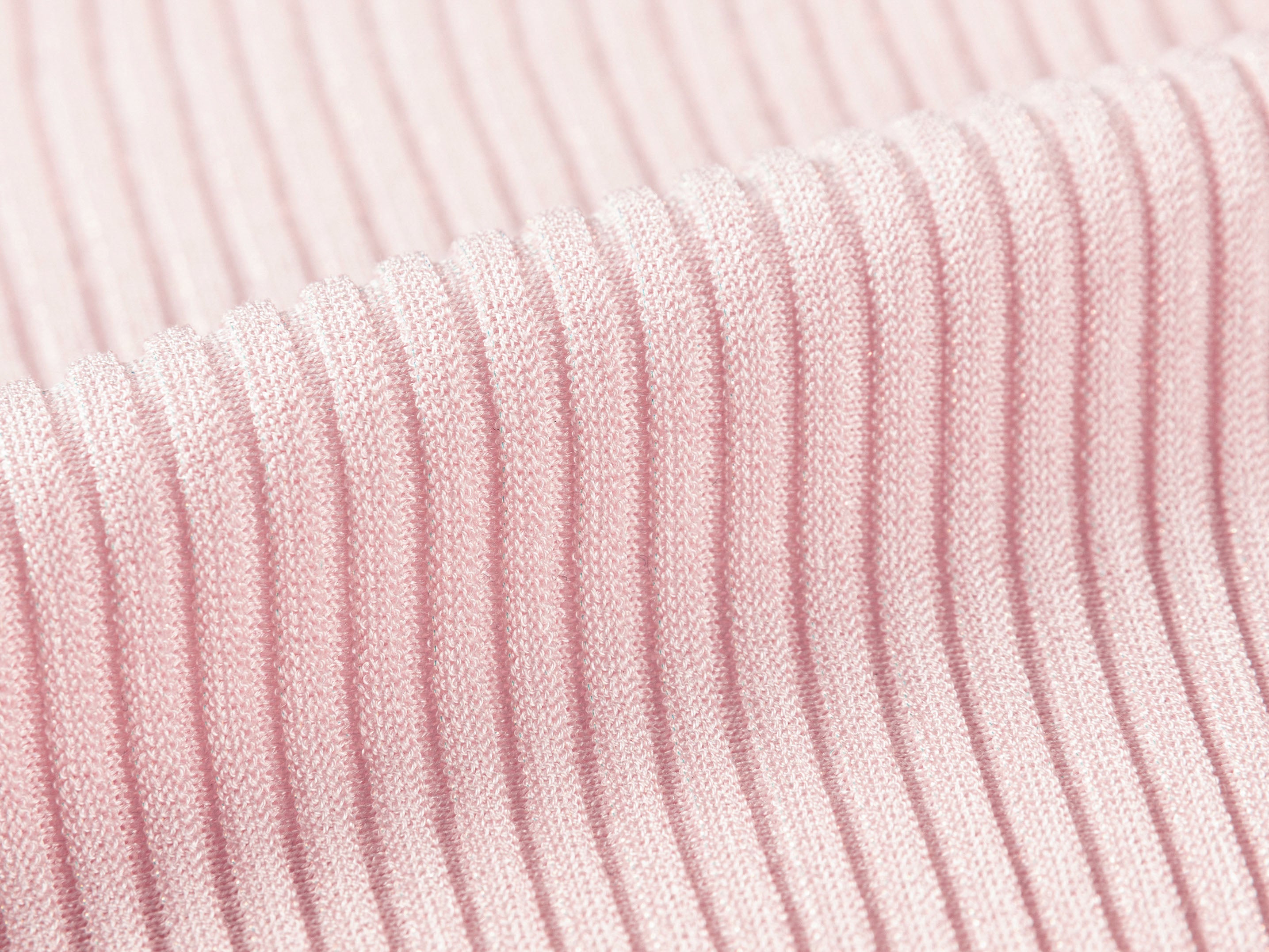YAYING vertical striped crew neck short-sleeved knit sweater