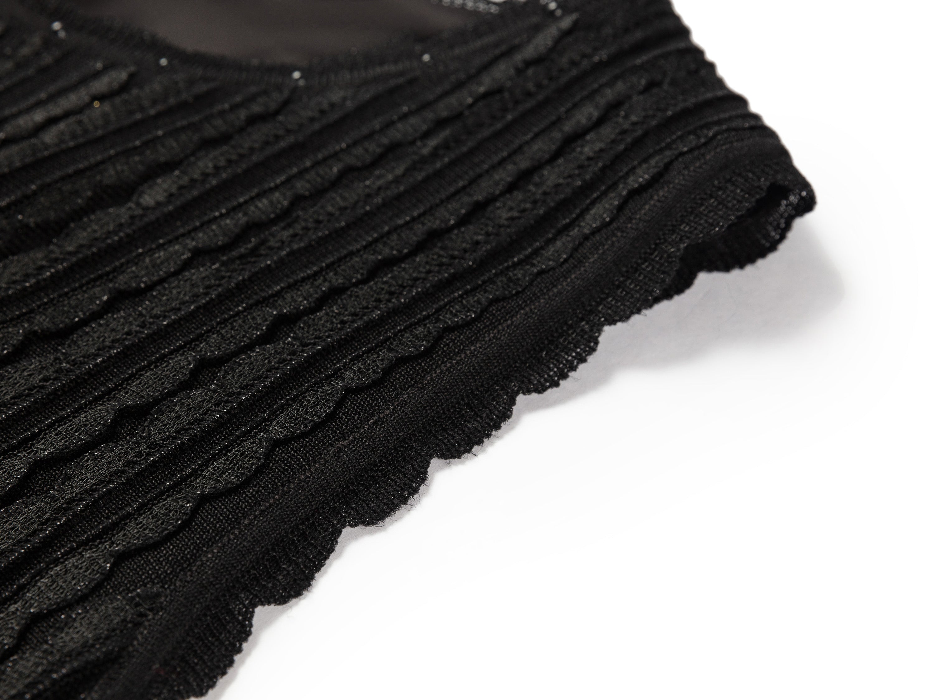 YAYING Round Neck Sleeveless Knit Top with Wave Layer Texture