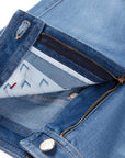 YAYING Silk Blend Denim Wide-Leg Pants