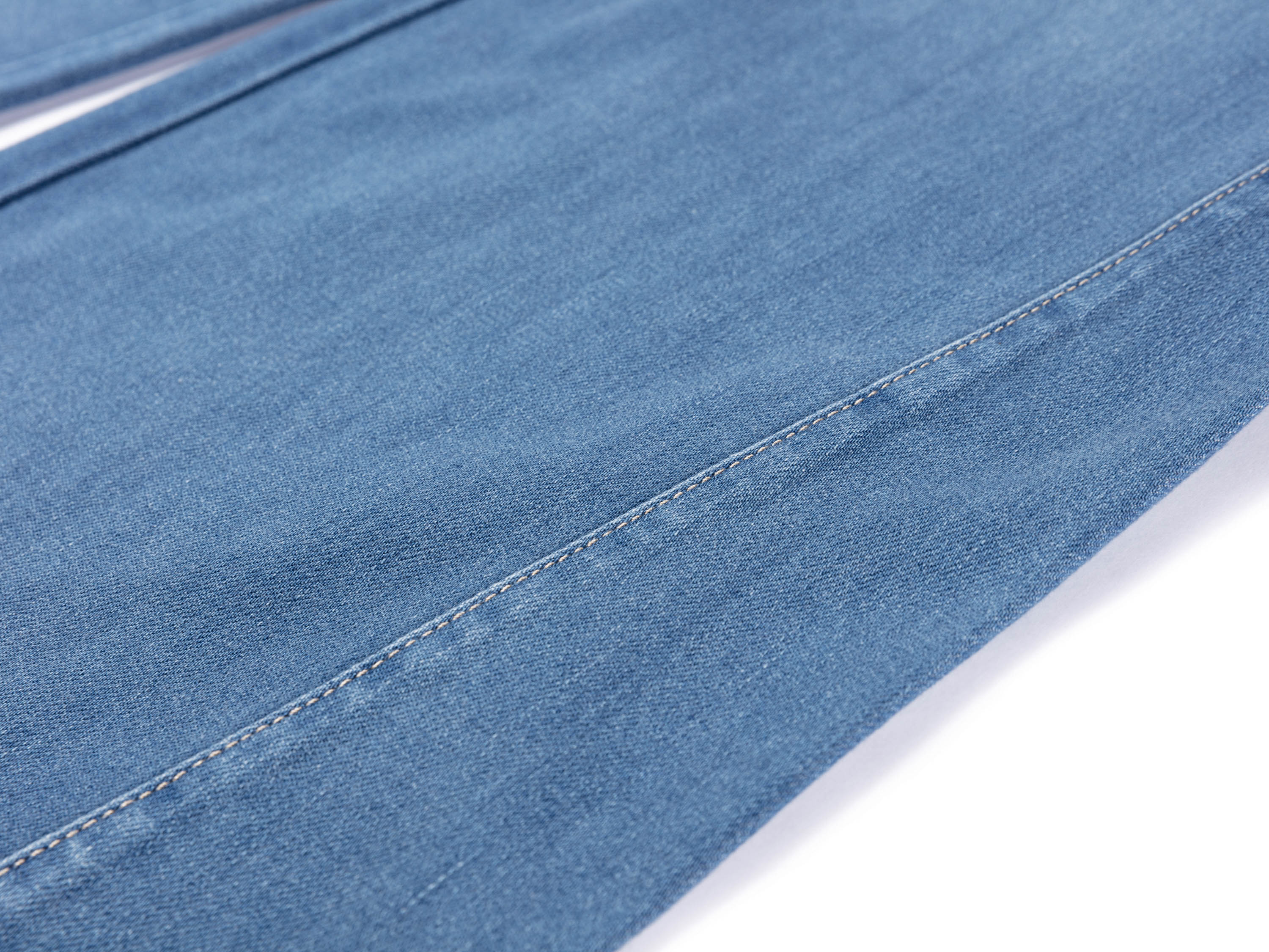 YAYING Silk Blend Denim Wide-Leg Pants