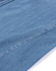 YAYING Silk Blend Denim Wide-Leg Pants