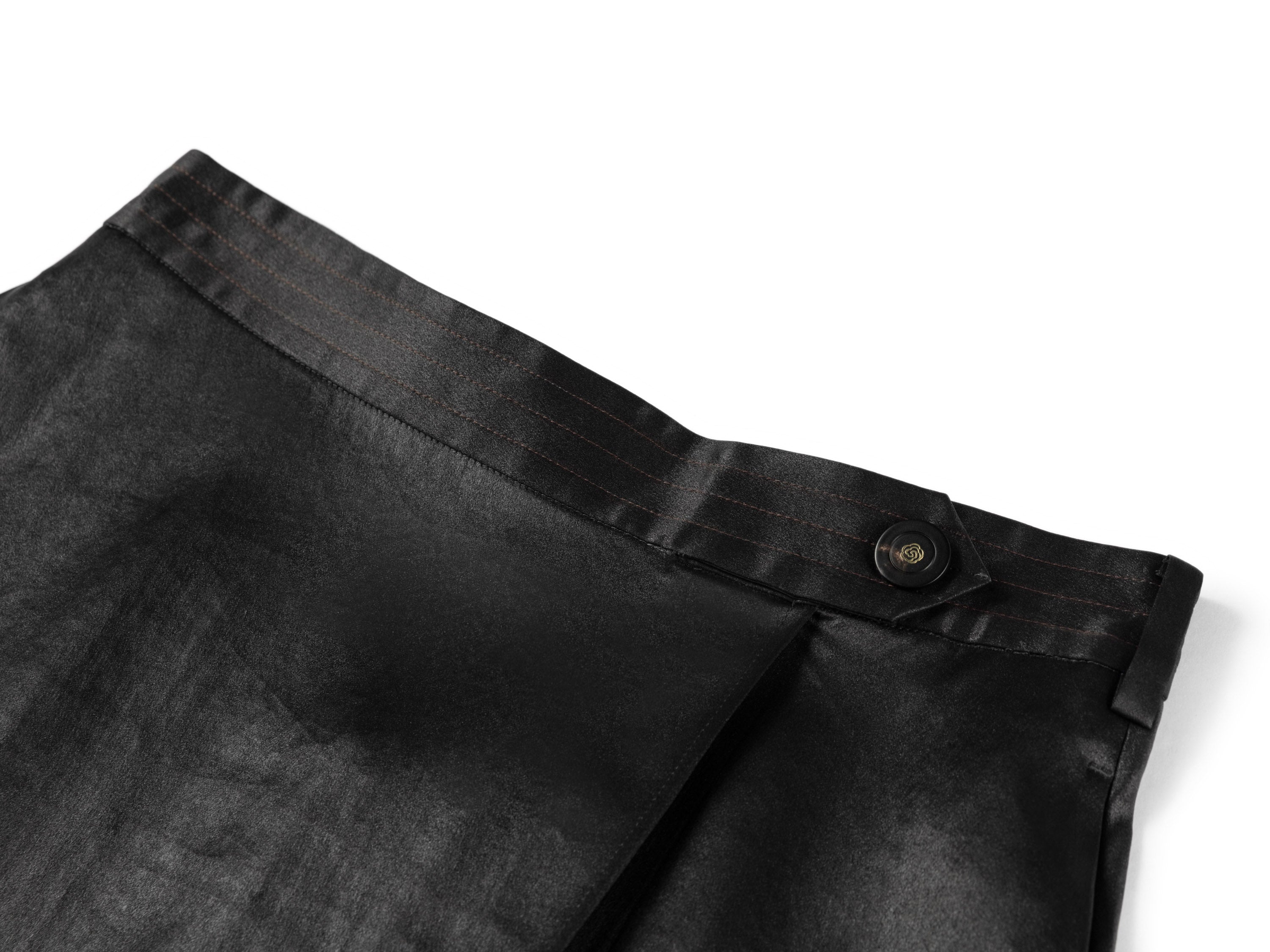 YAYING TIE-WAIST A-LINE MIDI SKIRT