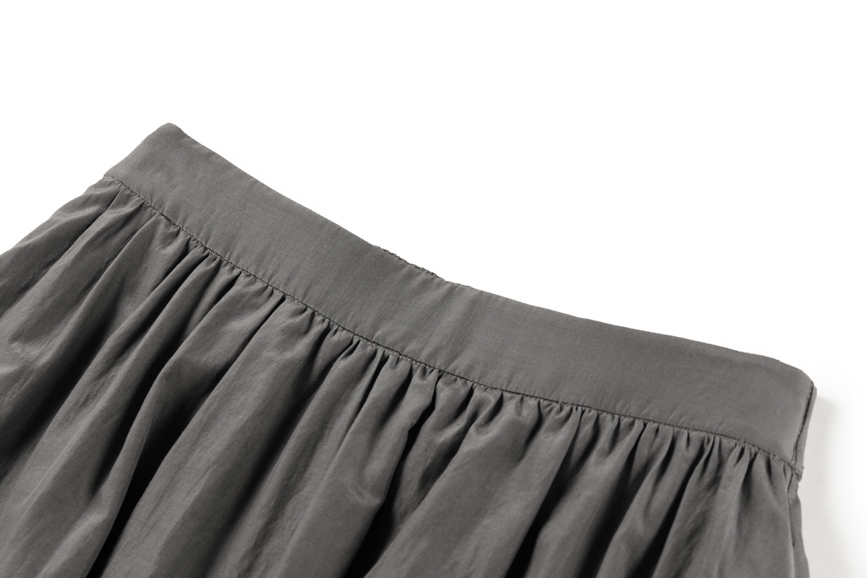 YAYING Mulberry Silk-Cotton Flared Skirt