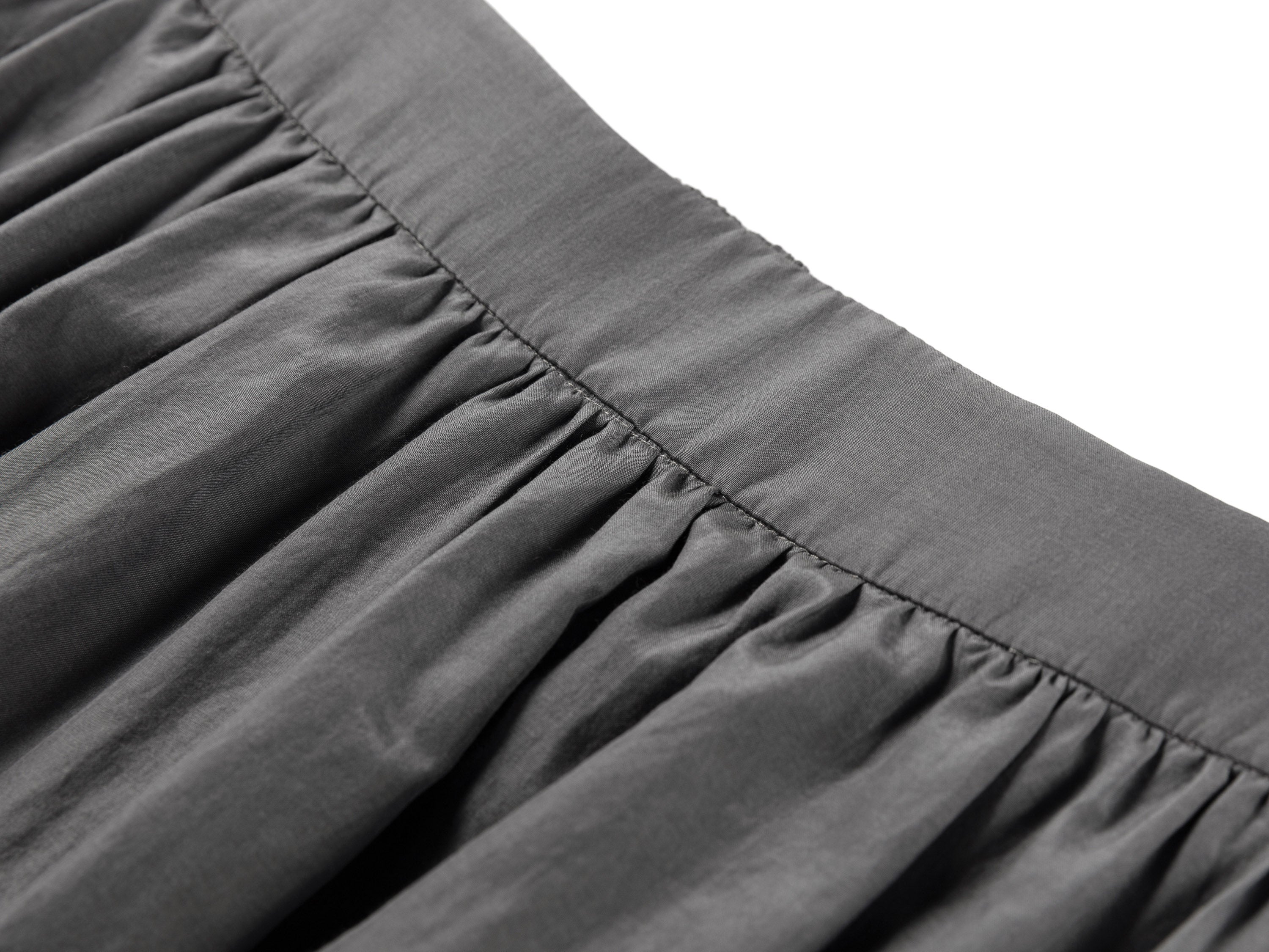 YAYING Mulberry Silk-Cotton Flared Skirt