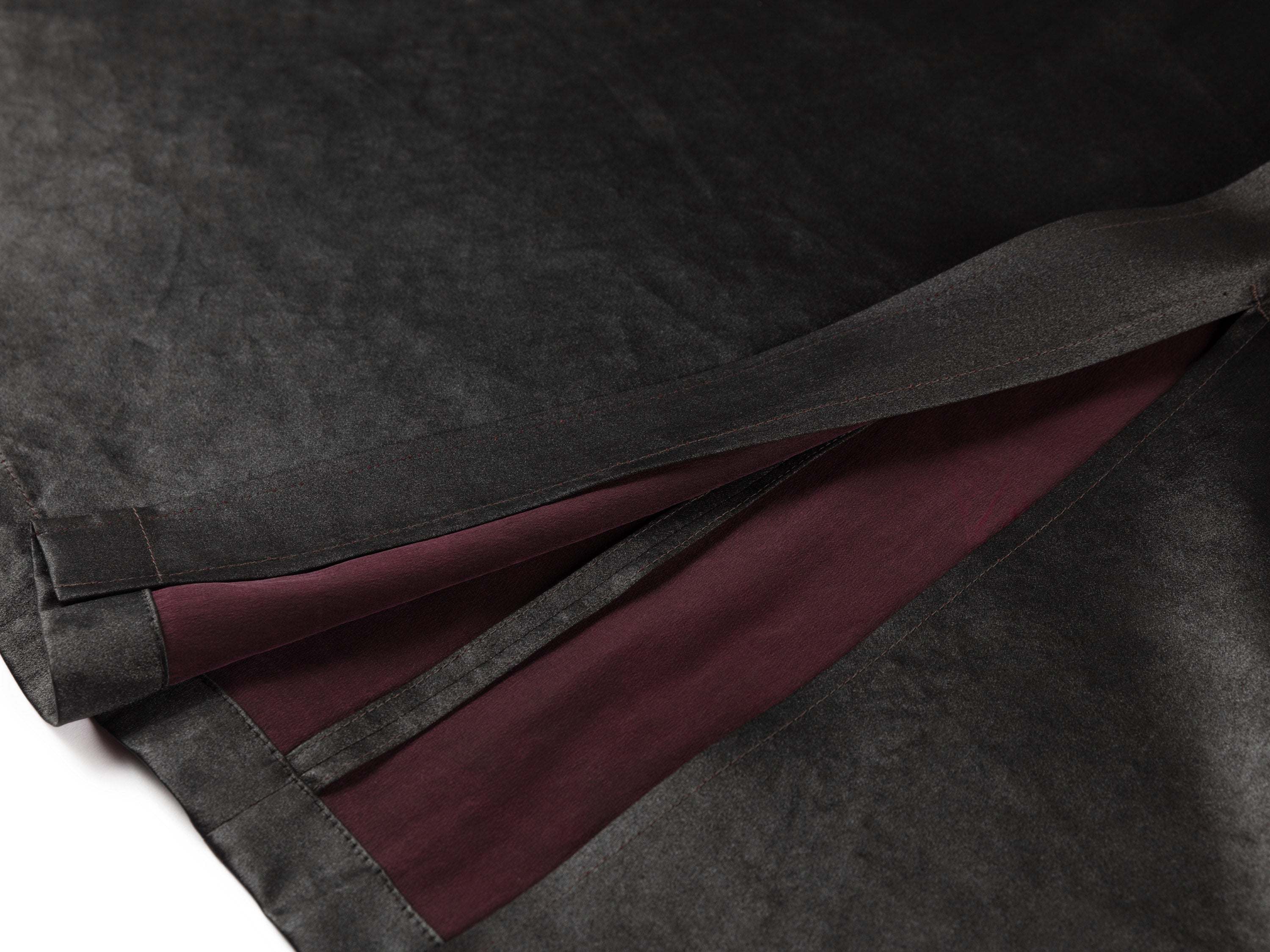 YAYING TIE-WAIST A-LINE MIDI SKIRT
