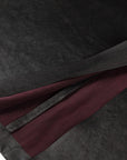 YAYING TIE-WAIST A-LINE MIDI SKIRT