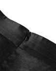 YAYING TIE-WAIST A-LINE MIDI SKIRT