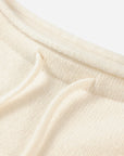EP YAYING Drawstring Mock-Neck Cashmere Knit Top