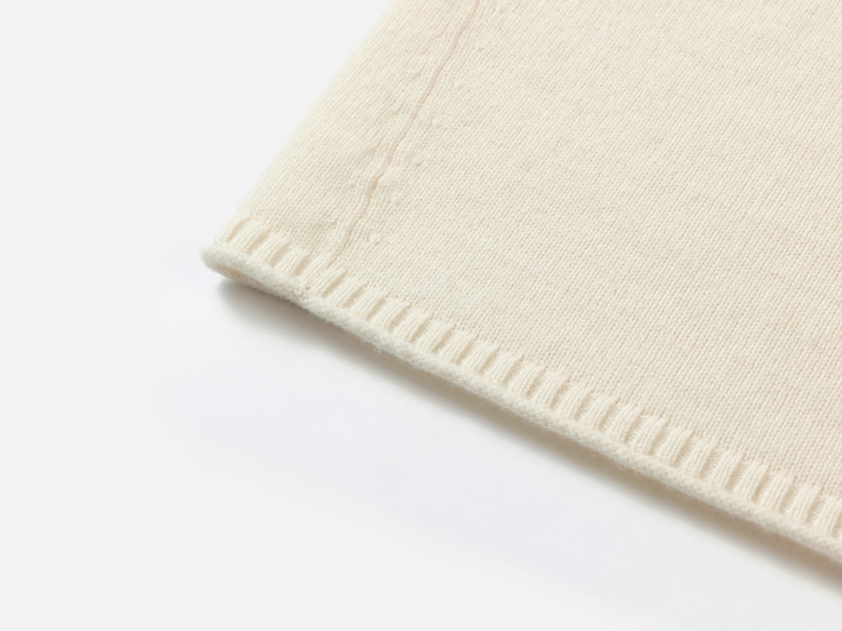 EP YAYING Drawstring Mock-Neck Cashmere Knit Top
