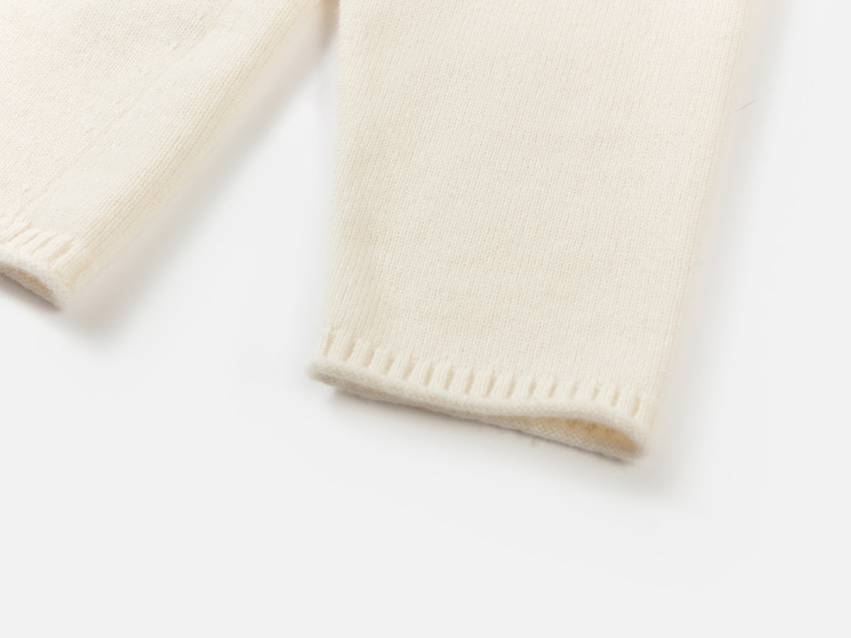 EP YAYING Drawstring Mock-Neck Cashmere Knit Top