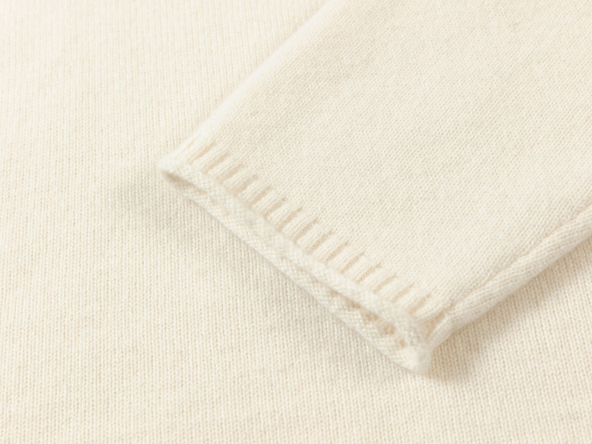 EP YAYING Drawstring Mock-Neck Cashmere Knit Top