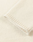 EP YAYING Drawstring Mock-Neck Cashmere Knit Top