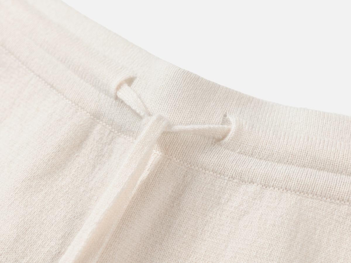 EP YAYING Short-Sleeve Round-Neck Cashmere Knit Top