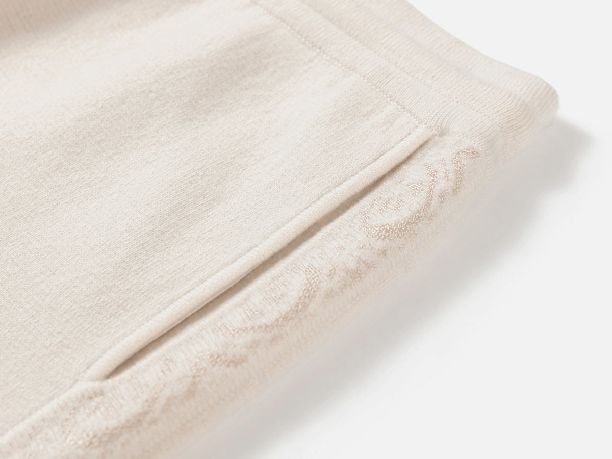 EP YAYING 100% Cashmere Relaxed Wide-Leg Knit Pants