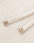 EP YAYING 100% Cashmere Relaxed Wide-Leg Knit Pants