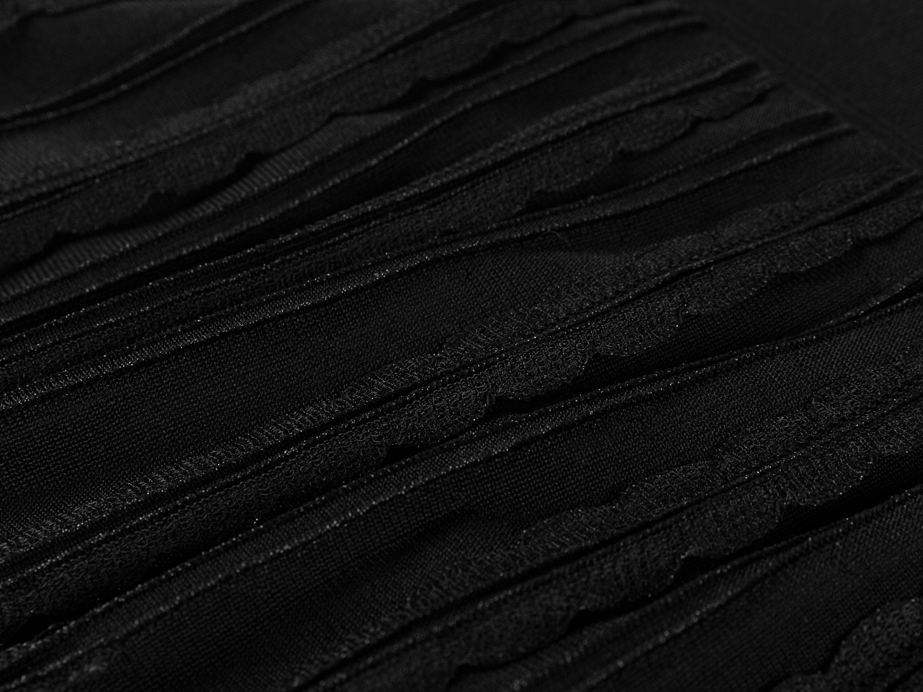 YAYING Silk Smooth Wave Trim A-Line Long Knit Skirt