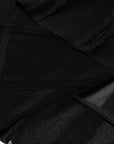 YAYING Silk Smooth Wave Trim A-Line Long Knit Skirt